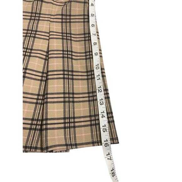 joe b by joe benbasset skirt Size‎ XL Pleated Skater Academia Plaid Check Retro - Picture 8 of 8